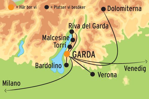 Karta Gardasjön Italien | hypocriteunicorn